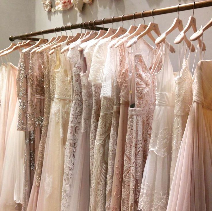 dress hanging with different varieties