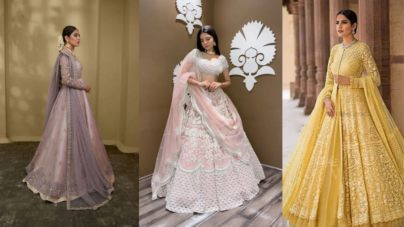 different variety color lehenga